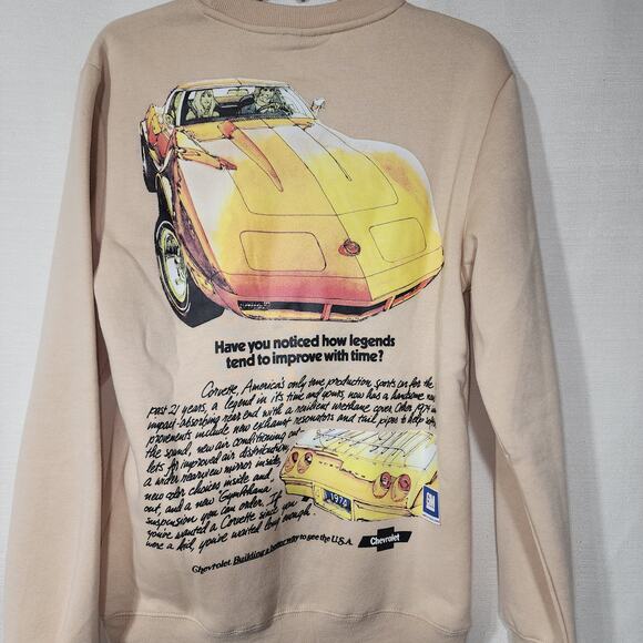 Chevrolet corvette sweatshirt men's Small -First picture is back of sweatshirt - Picture 5 of 7